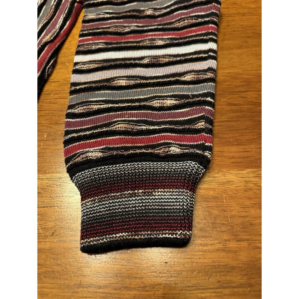 XL Montechiaro Sweater 100% Mercerized Cotton 3d Weave Cosby COOGIE Style Italy - Picture 5 of 11